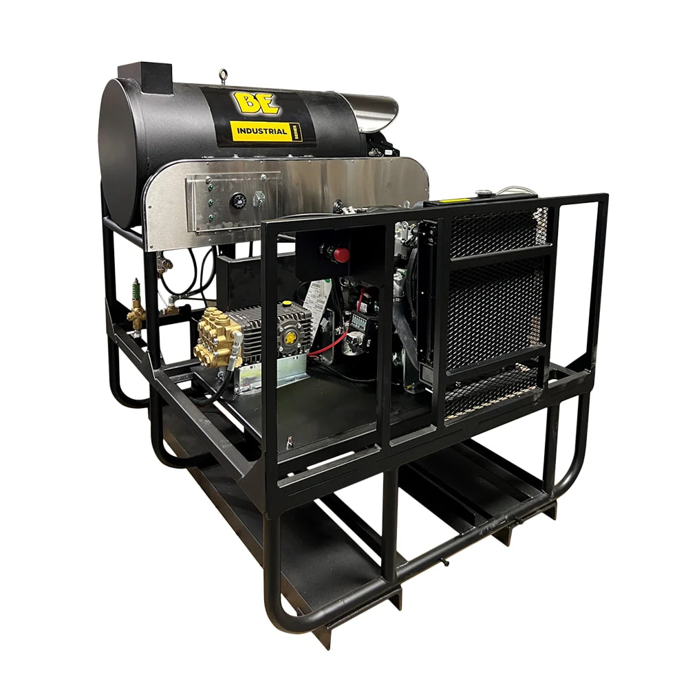3,500 PSI 5.2 GPM Hot Water Diesel Pressure Washer Skid with General Triplex Pump - 5640DG