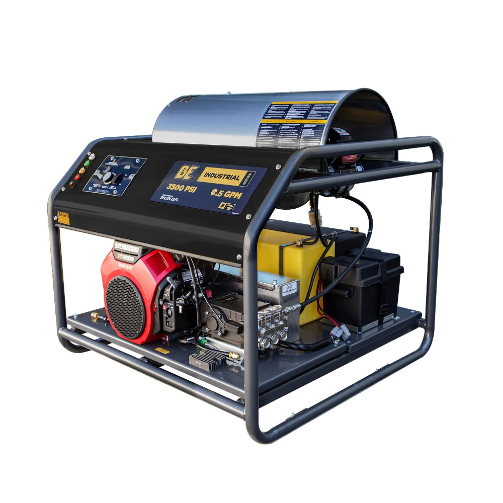 3,500 PSI 5.6GPM Hot Water Pressure Washer Honda GX690 Engine and General Triplex Pump - HW3524HG12V