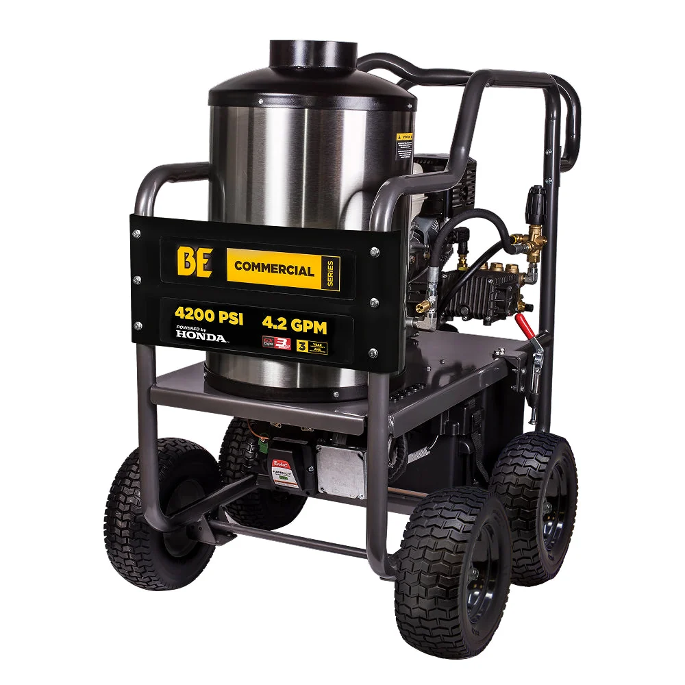 4,200 PSI - 4.2 GPM Hot Water Pressure Washer with Honda GX390 Engine and CP Triplex Pump - HW4213HA