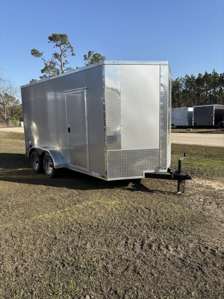 7x14TA Xtreme Silver Frost Enclosed Cargo Trailer for Sale