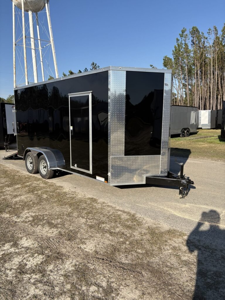 7x16TA Xtreme Cargo Black Enclosed Cargo Trailer for Sale