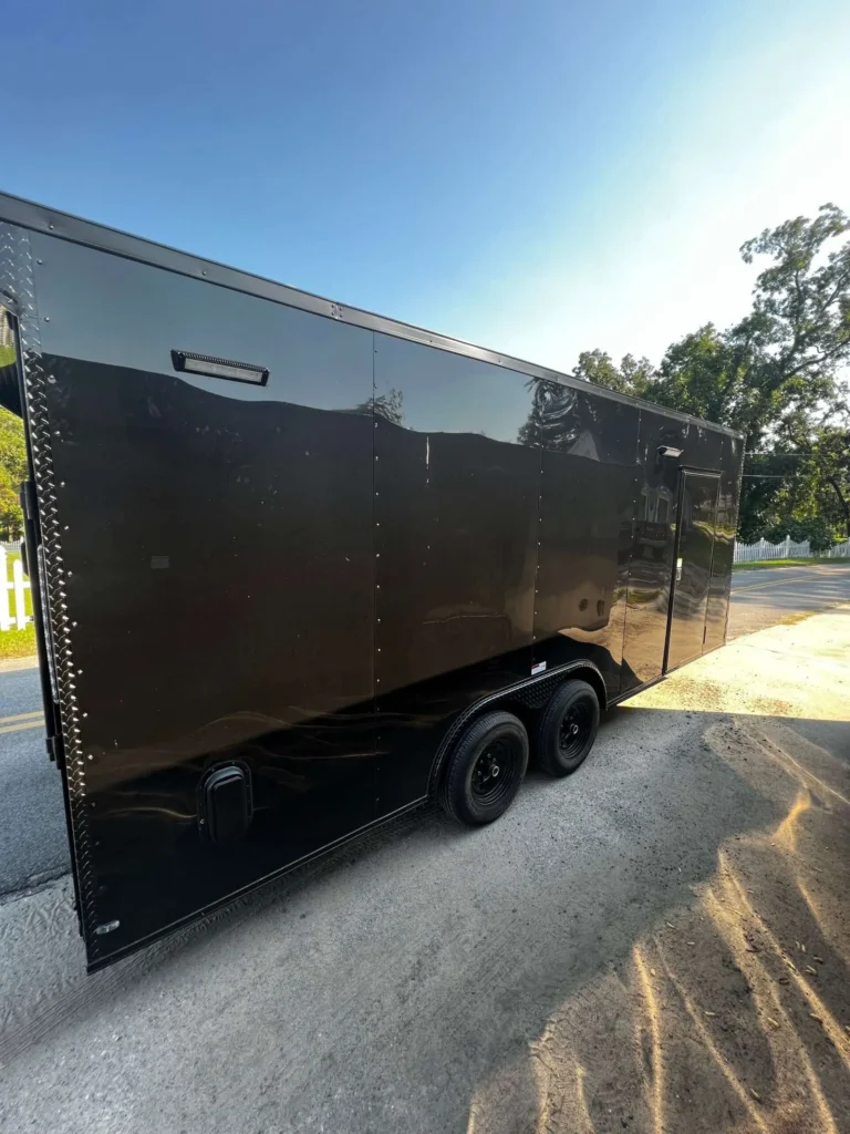 8.5x16 Hook and Line Cargo Blackout Enclosed Toy Hauler for Sale
