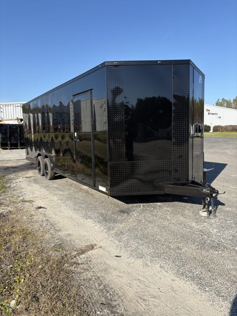 8.5x24 Xtreme Cargo Black Blackout Enclosed Cargo Trailer for Sale