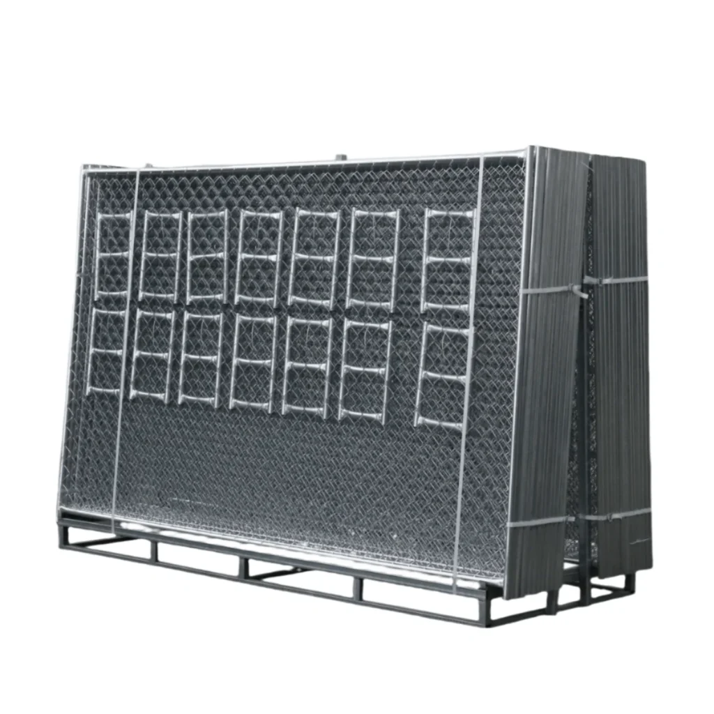 Chery Industrial 10 x 6 ft Chain‑Link Construction Fence 20 Panels Portable Security Barrier