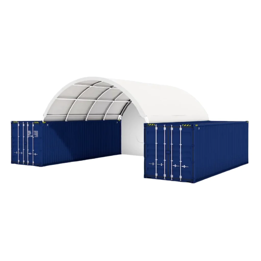 Chery Industrial 20x20 ft Container Shelter with Closed Back Panel