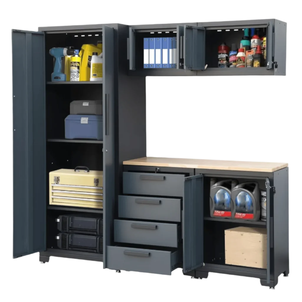 Chery Industrial 6-Piece Garage Storage Cabinet Set