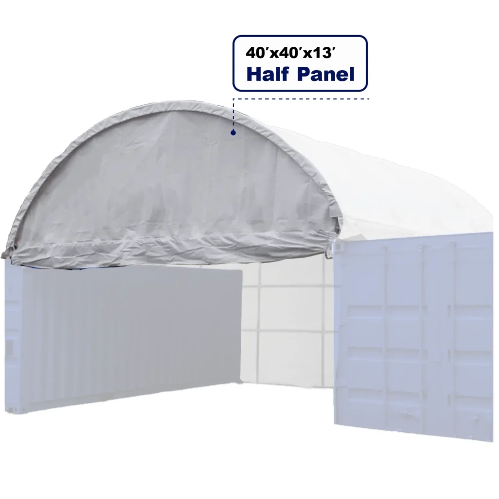 Chery Industrial Greatbear Half Front Panel for 40’ × 40’ × 13’ Container Shelter (Outside)