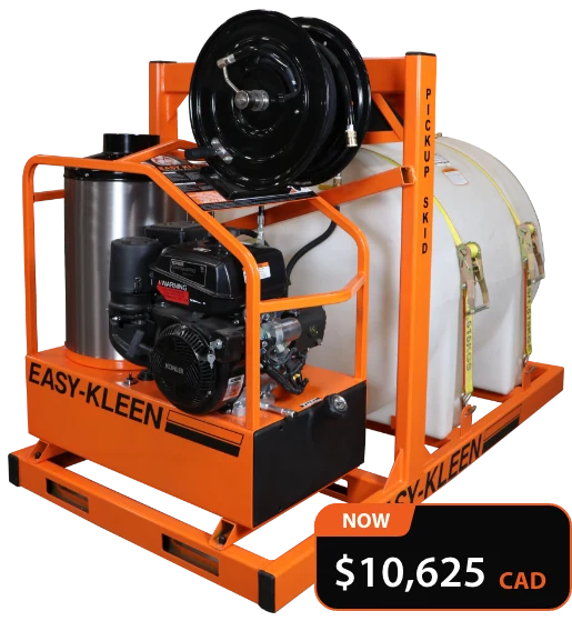 Easy Kleen 3,500 PSI 4 GPM Kohler 14 HP Pickup Truck Skid Hot Water Pressure Washer with 225 Gallon Tank EZO3504G-K-GP/-PSR