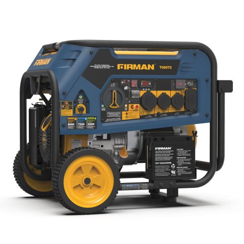 Firman T08072 8000W Electric Start Tri-Fuel Portable Generator w/CO Alert