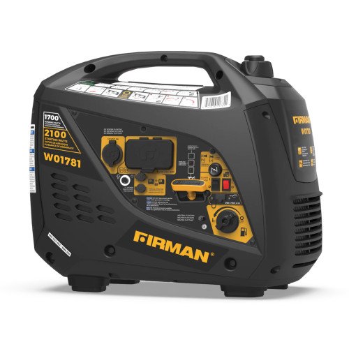 Firman W01781 1700W Portable Inverter Generator (CARB Compliant)