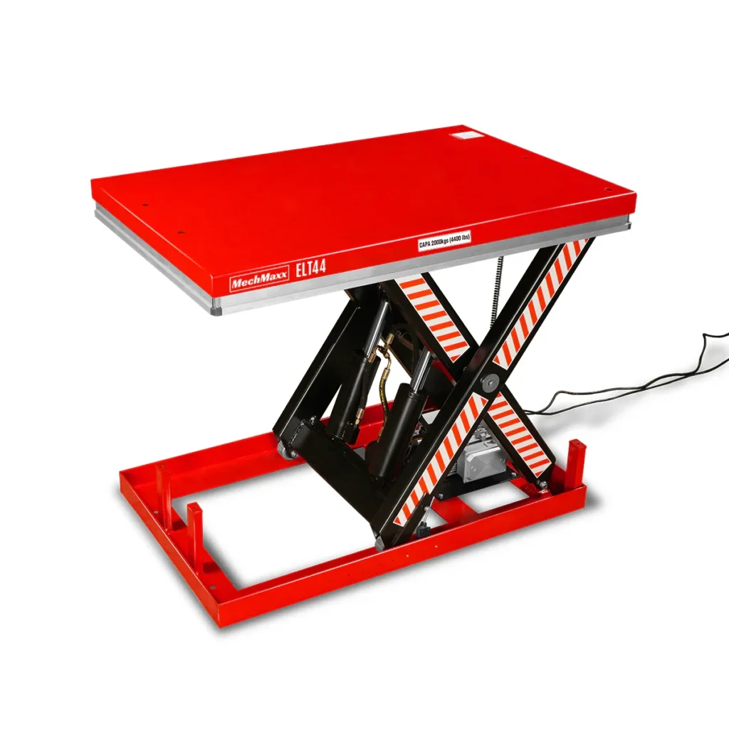 MechMaxx 4400lbs Capacity Stationary Powered Hydraulic Lift Table, 51.2" x 33.5" Platform, 41.3" Lift Height, UL Certified Motor, ELT44