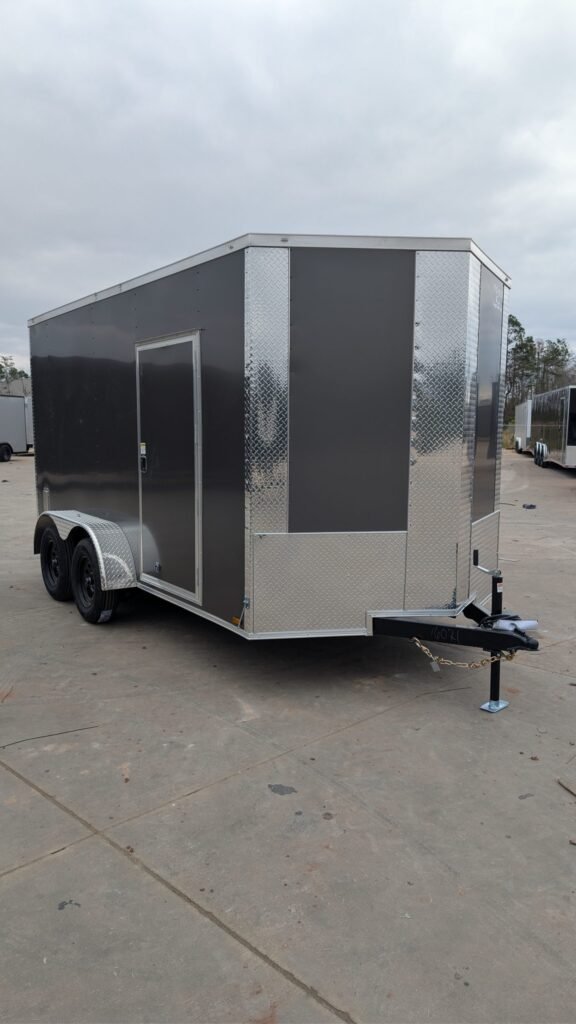 Titanium Cargo 7x14 Tandem Axle Charcoal Enclosed Cargo Trailer