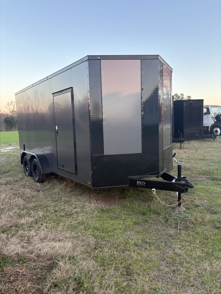 Titanium Cargo 7x16 Tandem Axle Charcoal Blackout Enclosed Cargo Trailer