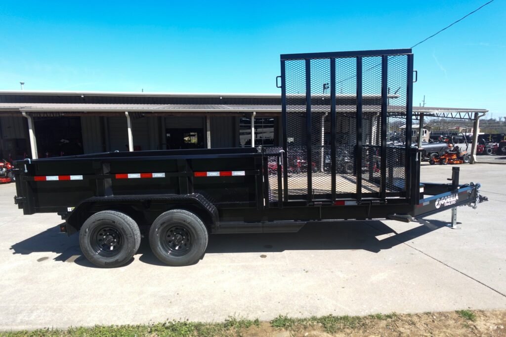 7x16 IBeam Hybrid Hydraulic Dump Trailer with 2ft Sides (2) 6K Axles