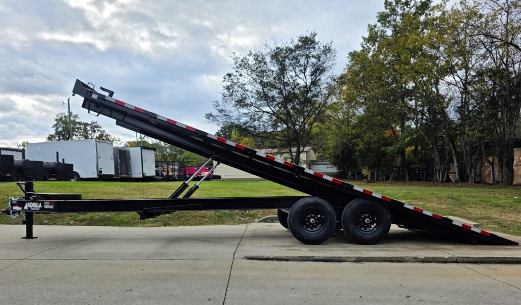 8.5x24 Hydraulic Tilt Deckover Trailer (2) 7,000LB Axles 14k GVWR